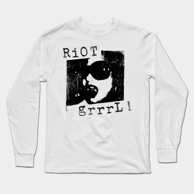 riot Grrrl t shirt punk Long Sleeve T-Shirt by TeeFection